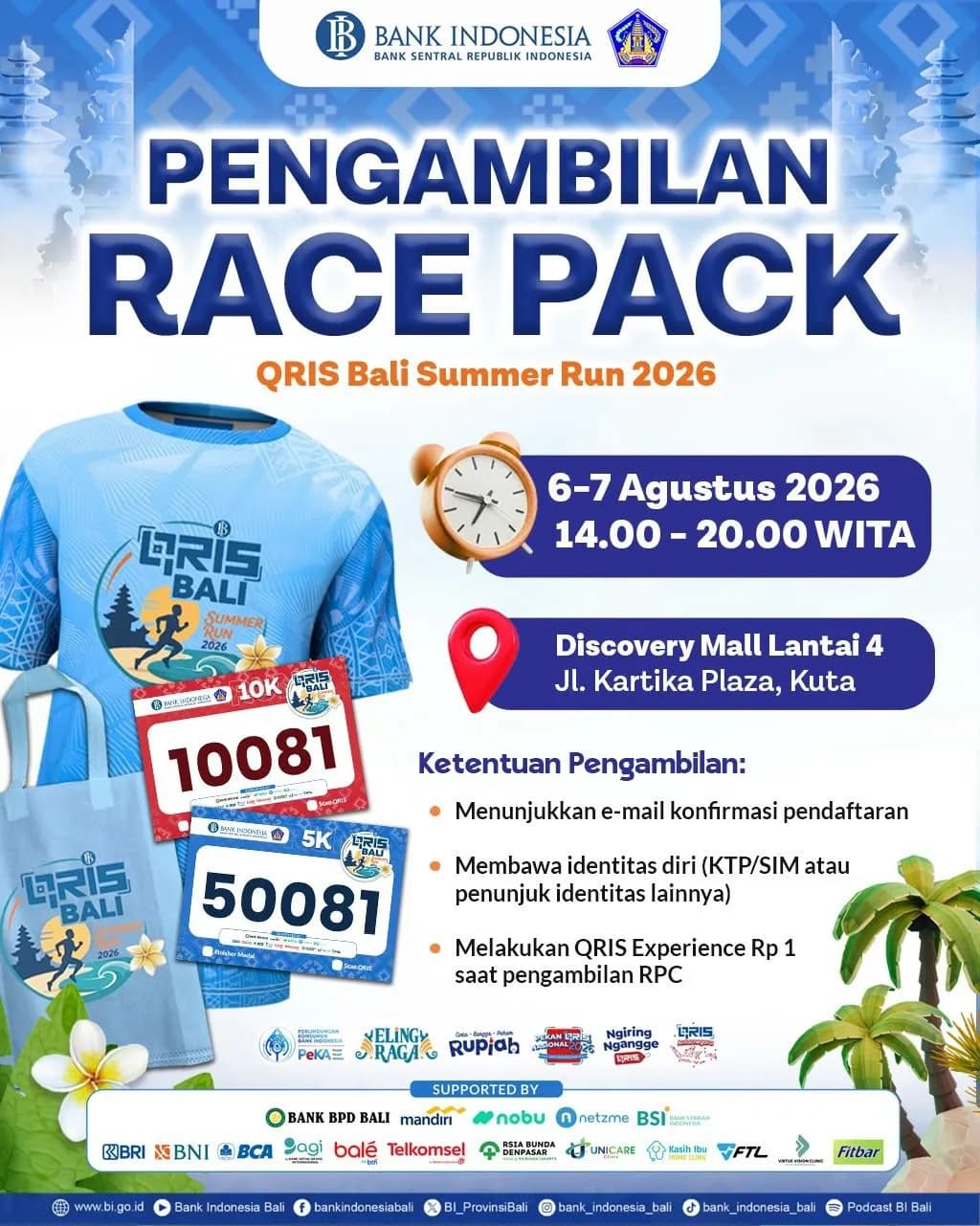 Informasi Pengambilan Race Pack QRIS Summer Run 2026